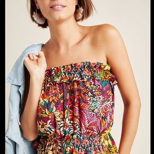 NWT Anthropologie Maeve Adelaide strapless top 1x